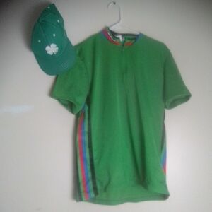 SUGGI green Shirt Stripes SIZE L WITH HAT BLACK CLOVER S/M BUNDLE